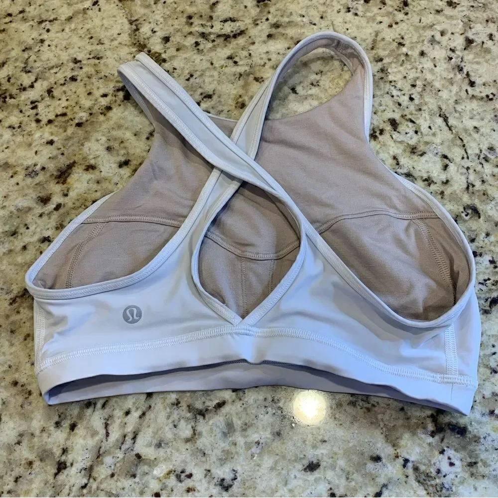 Lululemon colour me quick sports bra White Size 4